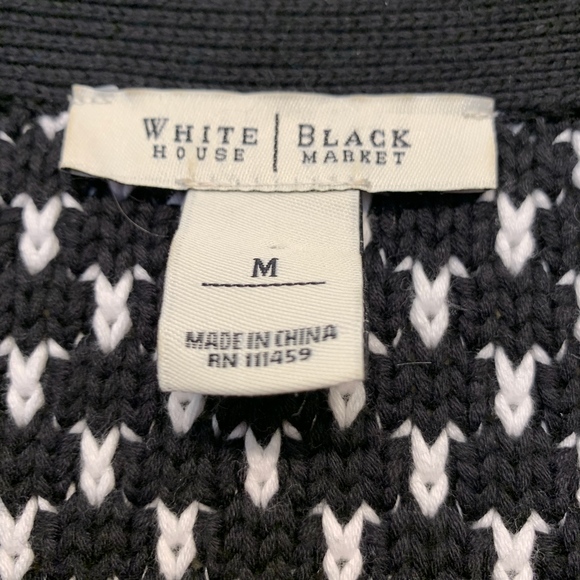 WHBM Crochet Chunky Knit Button Pocket Cardigain - Picture 8 of 9